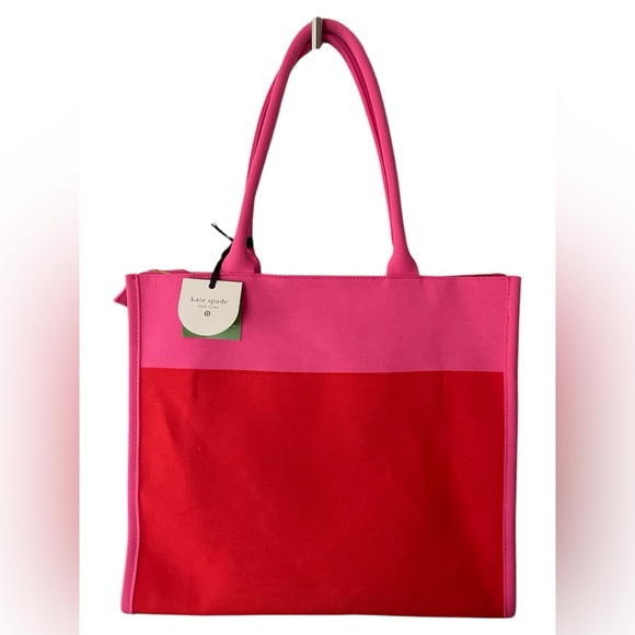 KATE SPADE X TARGET ITS IN THE BAG COLOR BLOCK KNIT TOTE - Picture 4 of 9